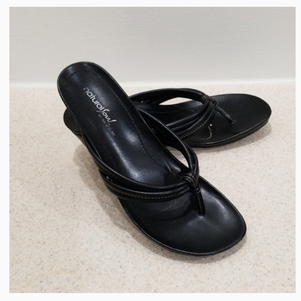 Natural soul by naturalizer blk 9m women's sandals